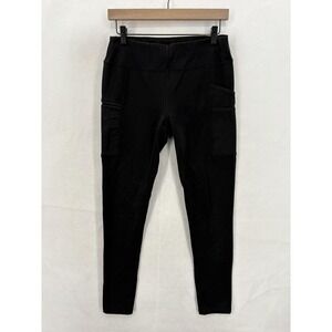 Carhartt Leggings Womens Small Black Fitted Utility Cargo Work Pockets Stretch